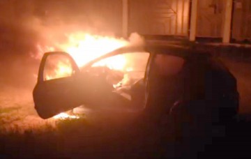 Accident rutier în Eforie: o maşină a luat foc, un cuplu a ajuns la spital!